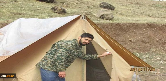 پای درس اخلاق شهید مدافع حرم