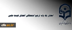 معاون طرح و برنامه و توسعه منابع خبر داد:

اعطای یک پایه ترفیع استحقاقی اعضای هیئت علمی 2