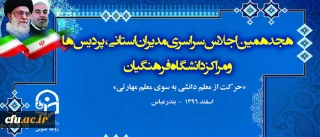 آغاز بکار هجدهمین اجلاس سراسری سرپرستان مدیران استانی، پردیس ها و واحد ها دانشگاه فرهنگیان