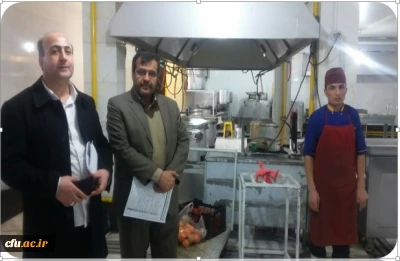 بازدید اعضای کمیته نظارت بر وضعیتِ تغذیه، بهداشت و سلامت دانشگاه فرهنگیان از سلف سرویس سازمان مرکزی