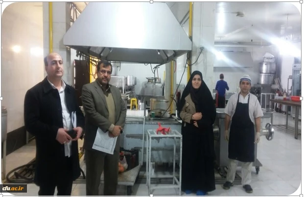 بازدید اعضای کمیته نظارت بر وضعیتِ تغذیه، بهداشت و سلامت دانشگاه فرهنگیان از سلف سرویس سازمان مرکزی