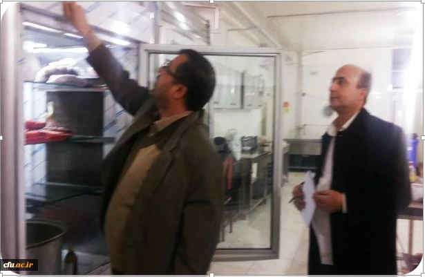 بازدید اعضای کمیته نظارت بر وضعیتِ تغذیه، بهداشت و سلامت دانشگاه فرهنگیان از سلف سرویس سازمان مرکزی