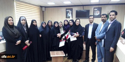 تجلیل از بانوان همکار به مناسبت روز زن در دانشگاه فرهنگیان هرمزگان