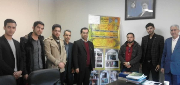 تقدیر سرپرست امور پردیس های استان مرکزی از همکاران ودانشجو همیاران پردیس شهید باهنر 4