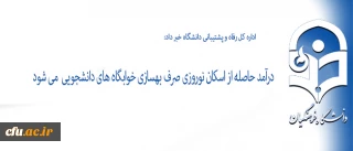 اداره کل رفاه و پشتیبانی دانشگاه خبر داد:

درآمد حاصله از اسکان نوروزی صرف بهسازی خوابگاه های دانشجویی  میشود