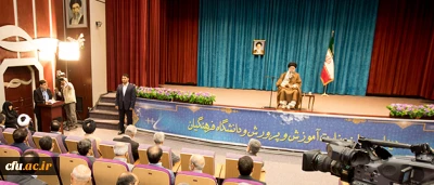 مشروح سخنان دکتر خنیفر رییس دانشگاه فرهنگیان در حضور رهبر معظم انقلاب اسلامی(مدظله العالی)