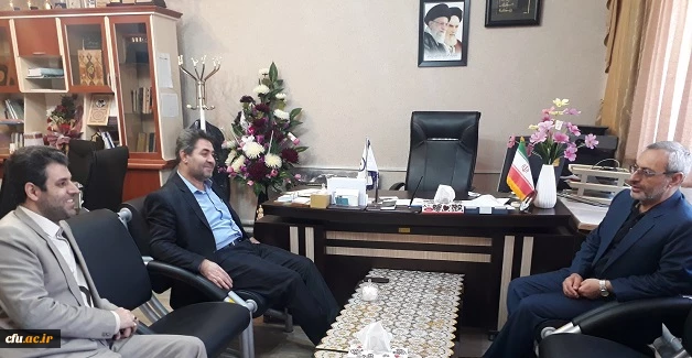 دیدار  رئیس دانشگاه پیام نور استان با مدیریت امور پردیس های دانشگاه فرهنگیان آذربایجان غربی 2