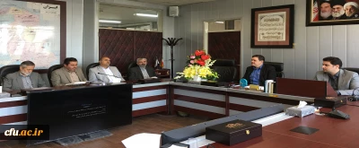 دیدار  حضوری معاونت آموزشی و تحصیلات تکمیلی همراه با کارکنان و مدیران آن معاونت با ریاست محترم دانشگاه فرهنگیان  -29 اردیبهشت 97