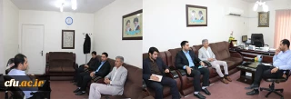 نشست مدیریت امور پردیس های دانشگاه فرهنگیان خوزستان با مدیر کل کتابخانه های عمومی استان
