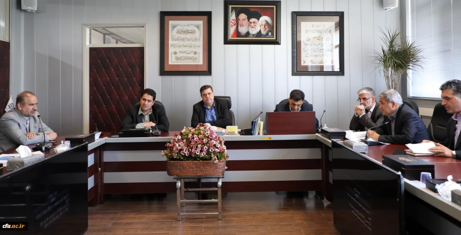 آئین معارفه  مدیران کل معاونت آموزشی و تحصیلات تکمیلی روز یکشنبه مورخ 97/03/19 ساعت 11:30 با حضور دکتر خنیفر ریاست دانشگاه فرهنگیان ، دکتر روشندل معاونت آموزشی و تحصیلات تکمیلی در سالن شهید چمران برگزار گردید.