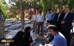 ادای احترام مدیریت دانشگاه فرهنگیان آذربایجان غربی به مقام شامخ شهدا 3