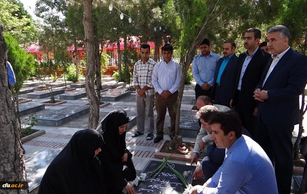 ادای احترام مدیریت دانشگاه فرهنگیان آذربایجان غربی به مقام شامخ شهدا 3