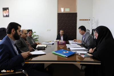 دیدار مدیرکل محترم دفتر برنامه ریزی درسی معاونت آموزشی جناب آقای دکتر نامداری و روسای ادارات آن حوزه با معاون محترم پژوهشی و فناوری جناب آقای دکتر طاهری نیا