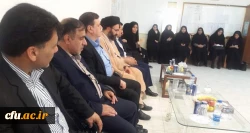 بازدید رییس و هیات رییسه دانشگاه از پردیس حضرت فاطمه الزهرا(س)خورستان