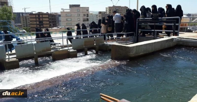 دانشجومعلمان دانشگاه فرهنگیان ارومیه از تصفیه خانه آب آشامیدنی شهرستان ارومیه بازدید کردند