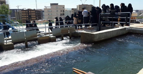 دانشجومعلمان دانشگاه فرهنگیان ارومیه از تصفیه خانه آب آشامیدنی شهرستان ارومیه بازدید کردند  2