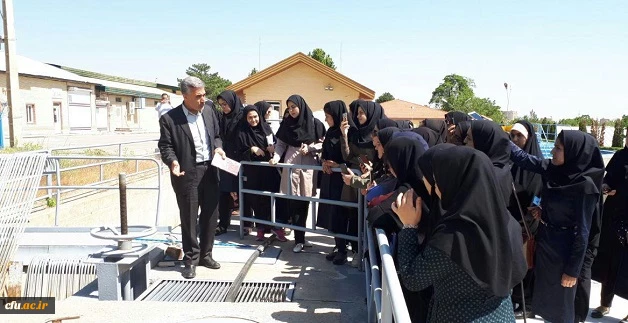دانشجومعلمان دانشگاه فرهنگیان ارومیه از تصفیه خانه آب آشامیدنی شهرستان ارومیه بازدید کردند  5