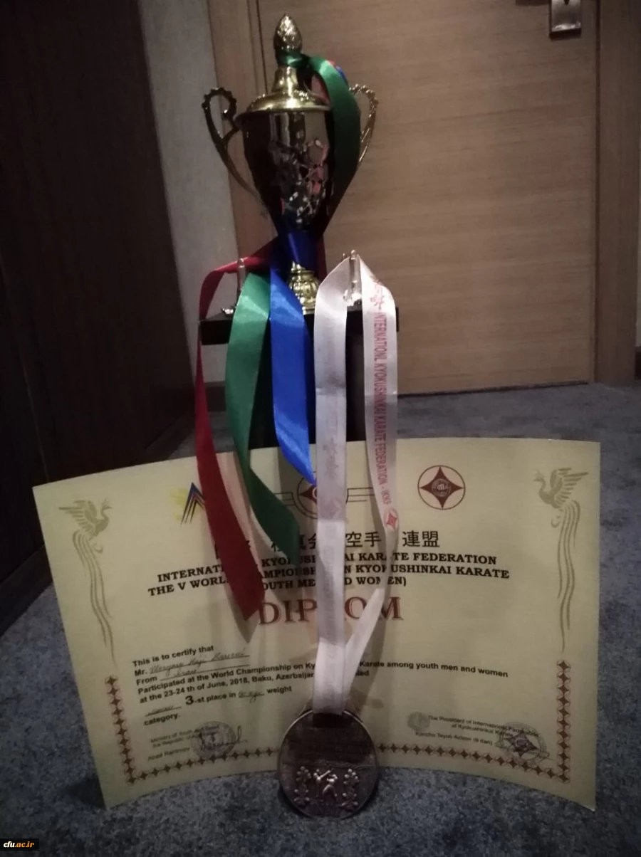 پیام تبریک دکتر علی نژاد  به مناسبت:

 کسب مقام سوم در رقابت های قهرمانی جهانی رشته کاراته سبک کیوکوشین (باکو 2018)