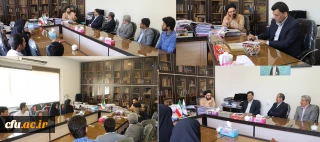 همکاران معاونت فرهنگی و اداره کل روابط عمومی  برای تبریک عید غدیر خم با حجت الاسلام دادگر دیدار کردند