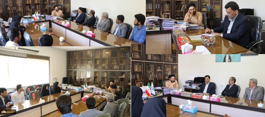 همکاران معاونت فرهنگی و اداره کل روابط عمومی  برای تبریک عید غدیر خم با حجت الاسلام دادگر دیدار کردند