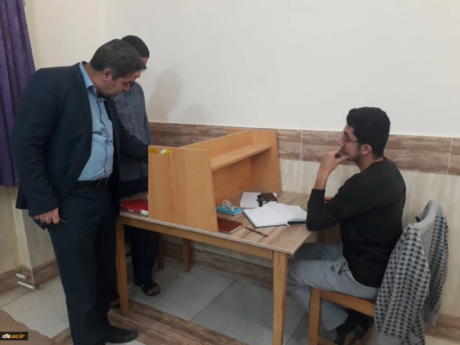 در سرای دانشجویی پردیس شهید رجایی ارومیه
گفتگوی صمیمی دکتر محمودلو سرپرست امور پردیس های آذربایجان غربی با دانشجو معلمان
 5