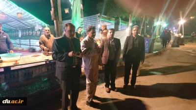 حضور سرپرست معاونت فرهنگی و اجتماعی دانشگاه فرهنگیان در مرز چذابه خوزستان