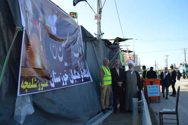 خدمت رسانی به زائران اربعین حسینی در مرز شلمچه خوزستان