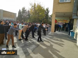 به مناسبت هفته تربیت بدنی در پردیس شهید رجایی آذربایجان غربی
برگزار شد:

  ورزش صبحگاهی و مسابقه فوتبال