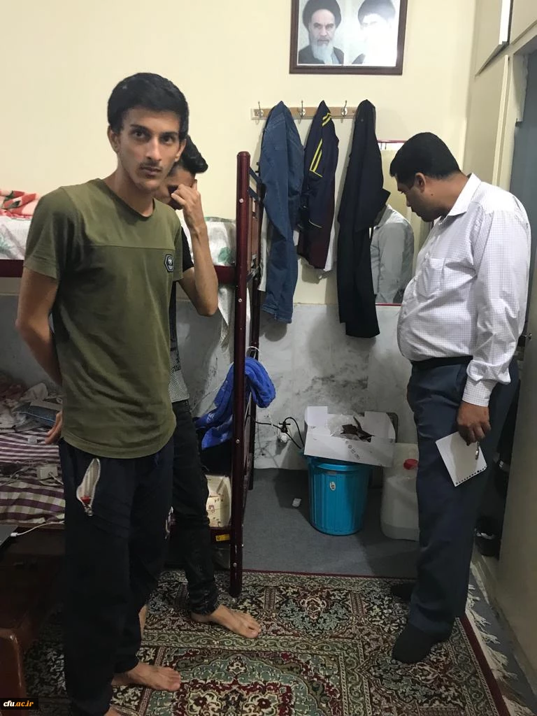 بازدید سرزده مدیر استانی دانشگاه فرهنگیان از سراهای دانشجویی پردیس شهید بهشتی هرمزگان
 2