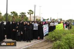حضور باشکوه مسئولان، اساتید و دانشجو معلمان دانشگاه فرهنگیان استان بوشهر در راهپیمایی ۱۳ آبان 2