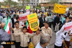 حضور باشکوه مسئولان، اساتید و دانشجو معلمان دانشگاه فرهنگیان استان بوشهر در راهپیمایی ۱۳ آبان 7