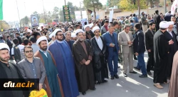 حضور کارکنان و دانشجویان دانشگاه فرهنگیان کرمان در راهپیمایی 13 آبان