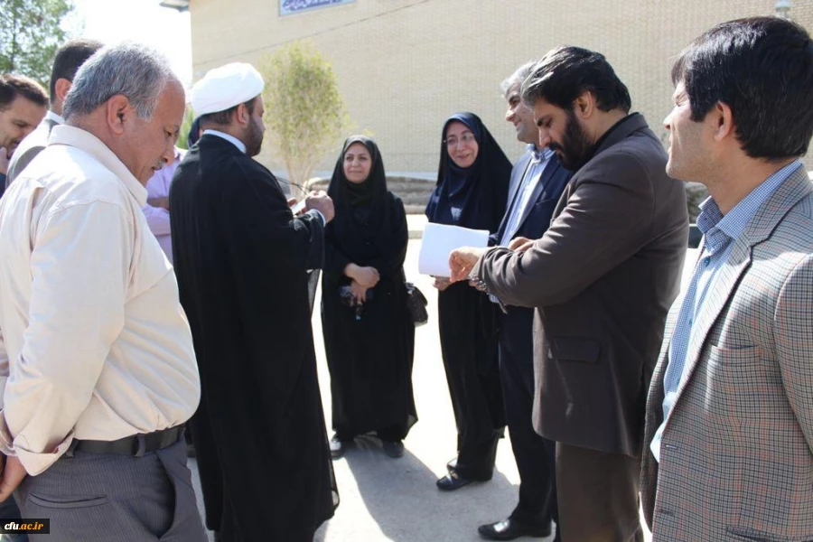 نشست حجة الاسلام و المسلمین خدری رئیس مجمع نمایندگان استان بوشهر با مسئولان دانشگاه فرهنگیان و بازدید از پردیس بنت الهدی صدر  3
