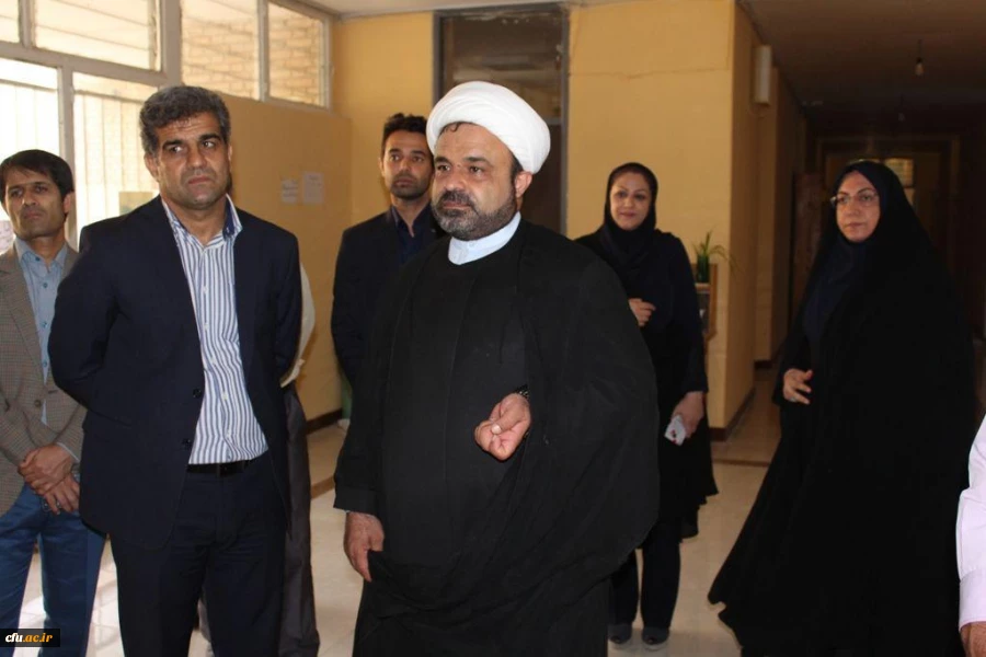 نشست حجة الاسلام و المسلمین خدری رئیس مجمع نمایندگان استان بوشهر با مسئولان دانشگاه فرهنگیان و بازدید از پردیس بنت الهدی صدر  4