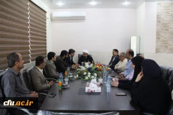 نشست حجة الاسلام و المسلمین خدری رئیس مجمع نمایندگان استان بوشهر با مسئولان دانشگاه فرهنگیان و بازدید از پردیس بنت الهدی صدر  5