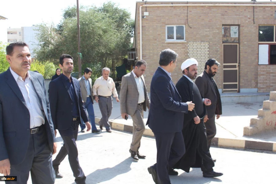 نشست حجة الاسلام و المسلمین خدری رئیس مجمع نمایندگان استان بوشهر با مسئولان دانشگاه فرهنگیان و بازدید از پردیس بنت الهدی صدر  7