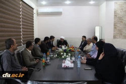 نشست حجة الاسلام و المسلمین خدری رئیس مجمع نمایندگان استان بوشهر با مسئولان دانشگاه فرهنگیان و بازدید از پردیس بنت الهدی صدر  10