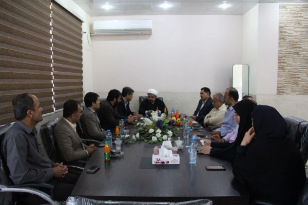 نشست حجة الاسلام و المسلمین خدری رئیس مجمع نمایندگان استان بوشهر با مسئولان دانشگاه فرهنگیان و بازدید از پردیس بنت الهدی صدر  10