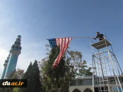 حضور باشکوه مسئولان، استادان و دانشجو معلمان دانشگاه فرهنگیان استان مرکزی در راهپیمایی ۱۳ آبان 9