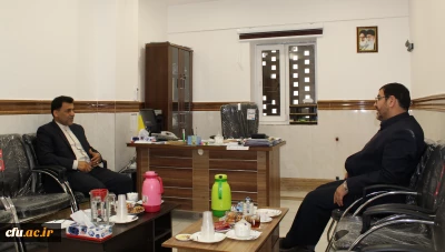 بازدید سرپرست معاونت فرهنگی و اجتماعی دانشگاه فرهنگیان از مدیریت امور پردیس های استان قم