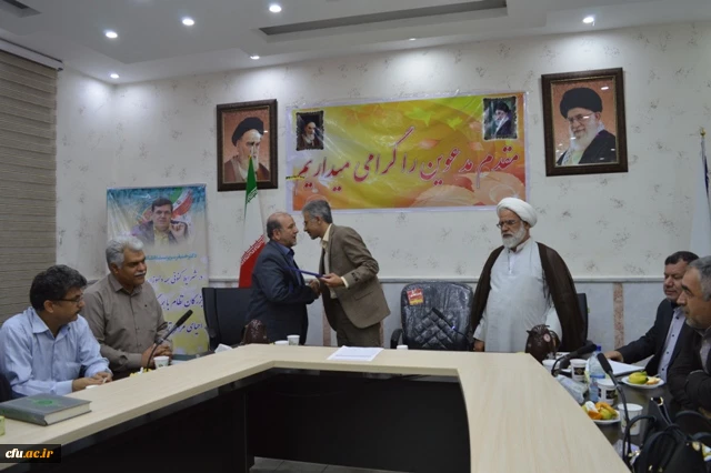 تکریم آقای عزت اله مولازاده و معارفه آقای علیرضا قربان پور دانشگاه فرهنگیان استان خوزستان