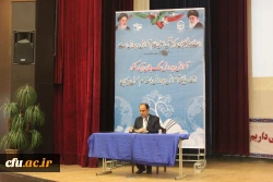 دکتر حاجی بابایی در جمع اعضای هیات علمی، کارکنان و دانشجویان دانشگاه فرهنگیان همدان