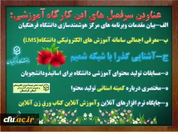 در پردیس شهید مدرس سنندج برگزار شد :

کارگاه آشنایی با سامانه یادگیری الکترونیکی دانشگاه فرهنگان(LMS) و شبکه شمیم 2