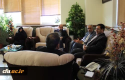 دیدار سرپرست مدیریت امور پردیس های استان قم با سید محمدرضاهاشمی سرپرست استانداری استان قم