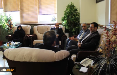 دیدار سرپرست مدیریت امور پردیس های استان قم با سید محمدرضاهاشمی سرپرست استانداری