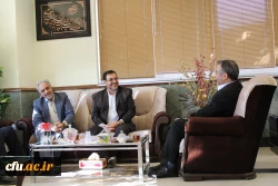 دیدار سرپرست مدیریت امور پردیس های استان قم با سید محمدرضاهاشمی سرپرست استانداری استان قم