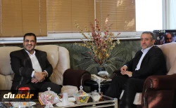 دیدار سرپرست مدیریت امور پردیس های استان قم با سید محمدرضاهاشمی سرپرست استانداری استان قم