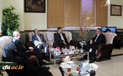 دیدار سرپرست مدیریت امور پردیس های استان قم با سید محمدرضاهاشمی سرپرست استانداری استان قم