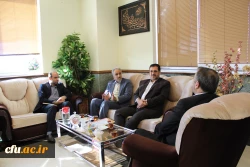 دیدار سرپرست مدیریت امور پردیس های استان قم با سید محمدرضاهاشمی سرپرست استانداری استان قم