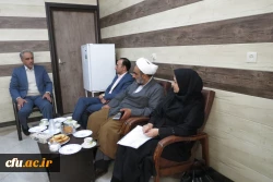 بازدید اعضای هیئت نظارت وارزیابی آموزش عالی استان قم از پردیس آیت الله طالقانی(ره) قم